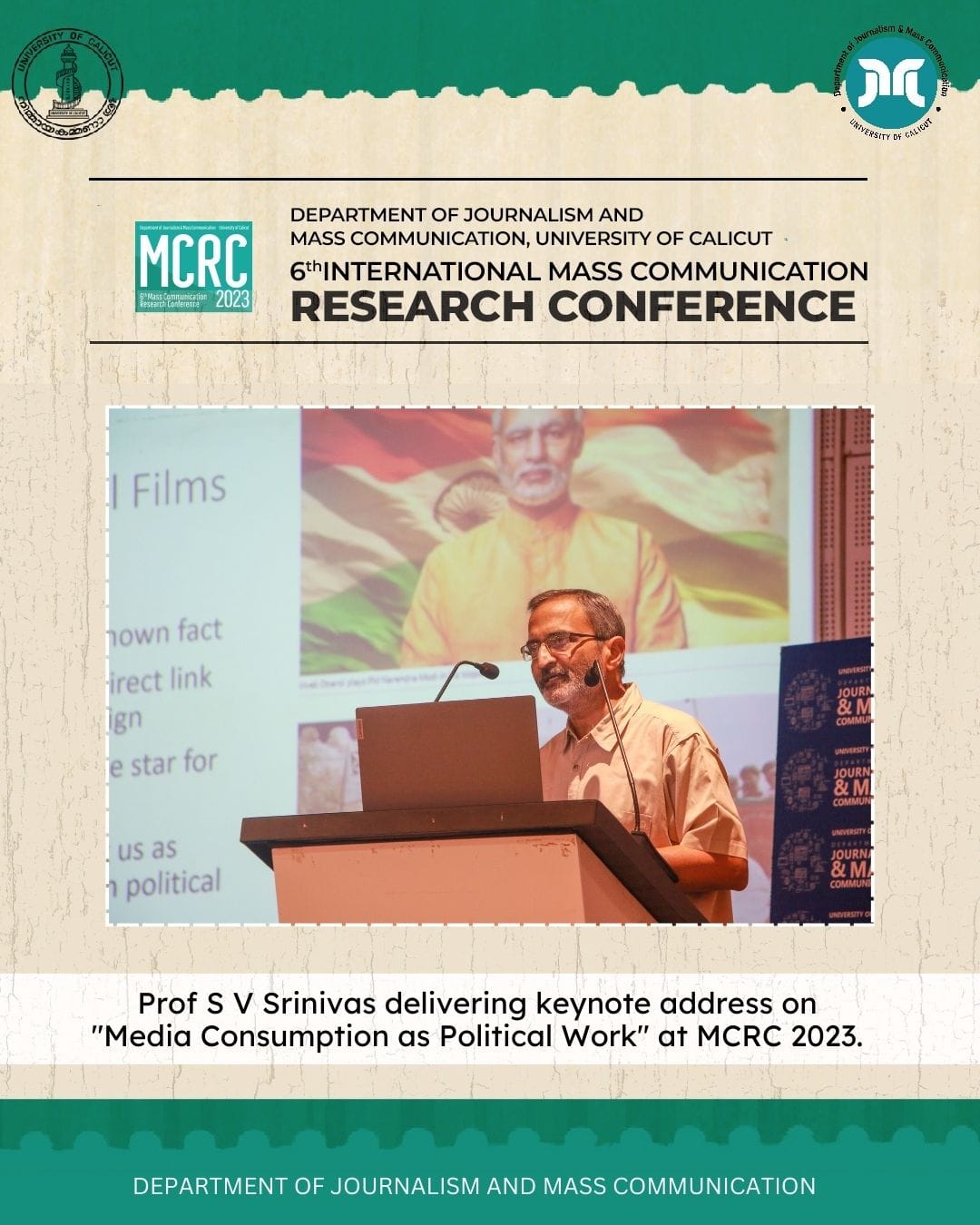 MCRC 2023 Prof S V Srinivas