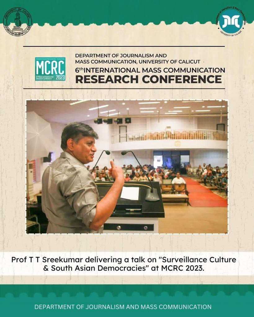 MCRC 2023 Prof T T Sreekumar